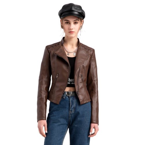 O1CN01ML4jZA1DJLtF1ZmE9_4242560195-0-cib.jpg Slim Faux Leather Jacket