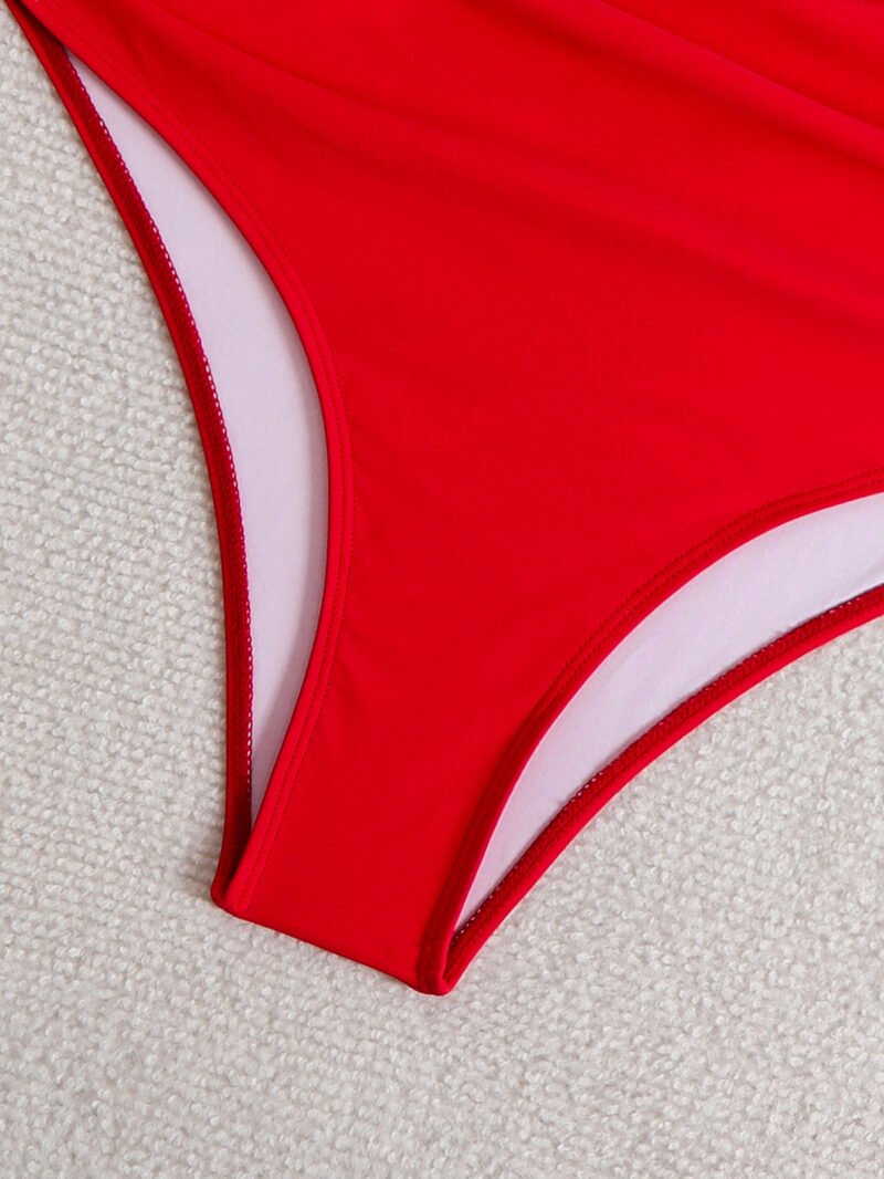 Ruched Color Block Swimsuit
