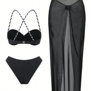 Lace Up Bikini Set