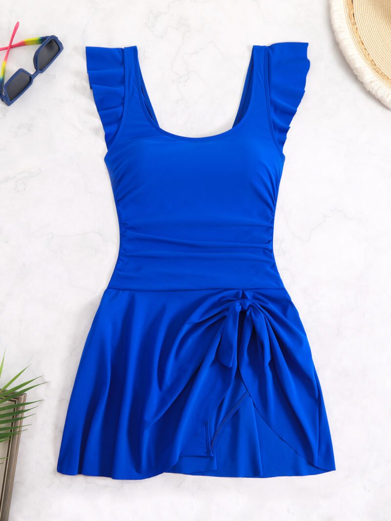 Ruched Asymmetric Swimsuit