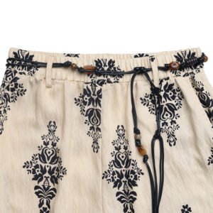 Belted Wide Leg Pants