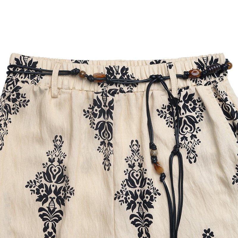 Belted Wide Leg Pants
