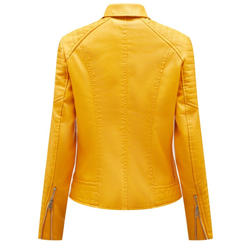 Slim Faux Leather Biker Jacket