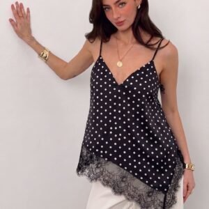Asymmetric Lace Camisole Top