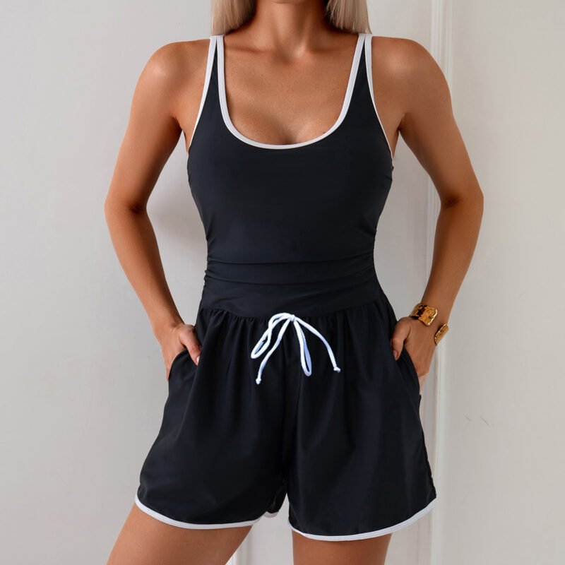 Ruched Sleeveless Swimsuit