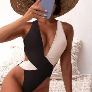 Printed Ruched One-Piece Swimsuit