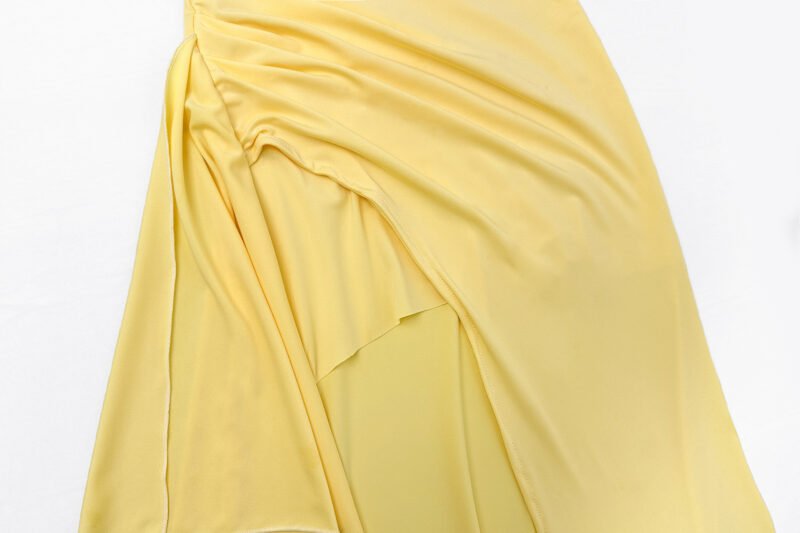 Asymmetric Strapless Maxi Dress