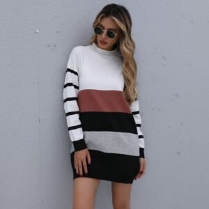 Color Block Sweater Dress