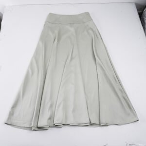 Glossy A-Line Maxi Skirt