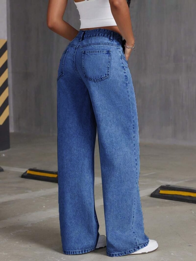 Ripped Wide Leg Jeans