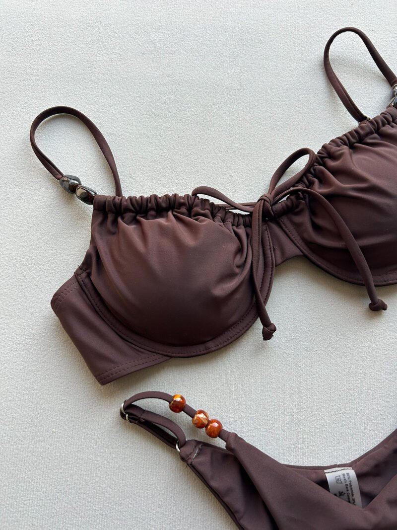 O1CN01OX4LCb1ykBUsqcKaD_2217704606616-0-cib.jpg Ruched Tie Strap Bikini