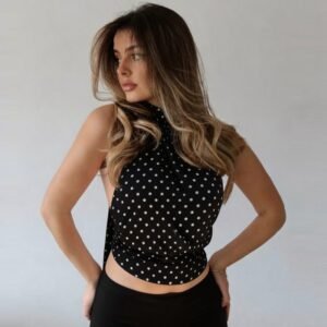 Polka Dot Halter Tank