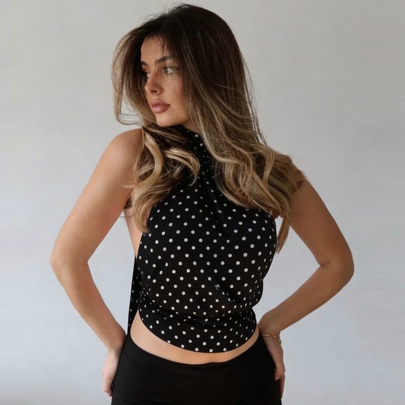 Polka Dot Halter Tank