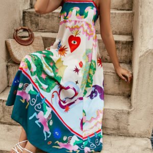 Floral Linen Maxi Dress