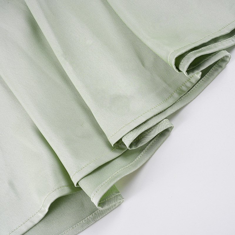 Glossy A-Line Maxi Skirt