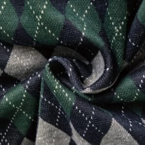 Button Jacquard Knit Vest