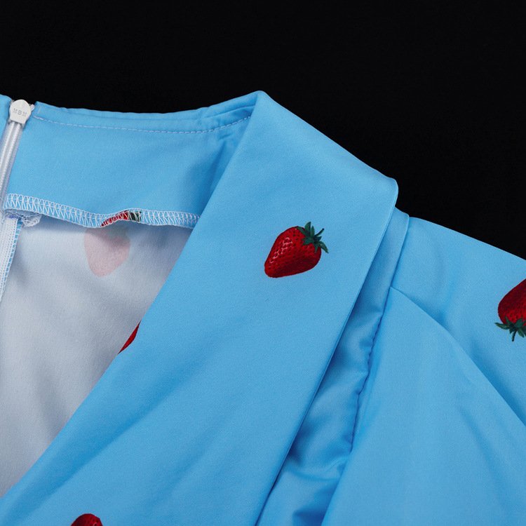 Collared Puff Sleeve Bodycon Dress