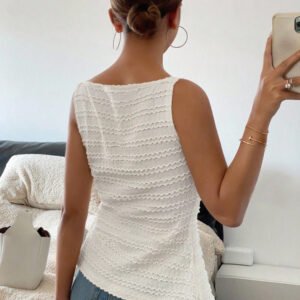 Single Breasted Sleeveless Vest
