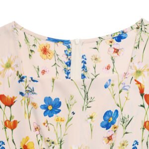 Floral Square Neck Maxi Dress