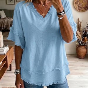 V-Neck Loose Top