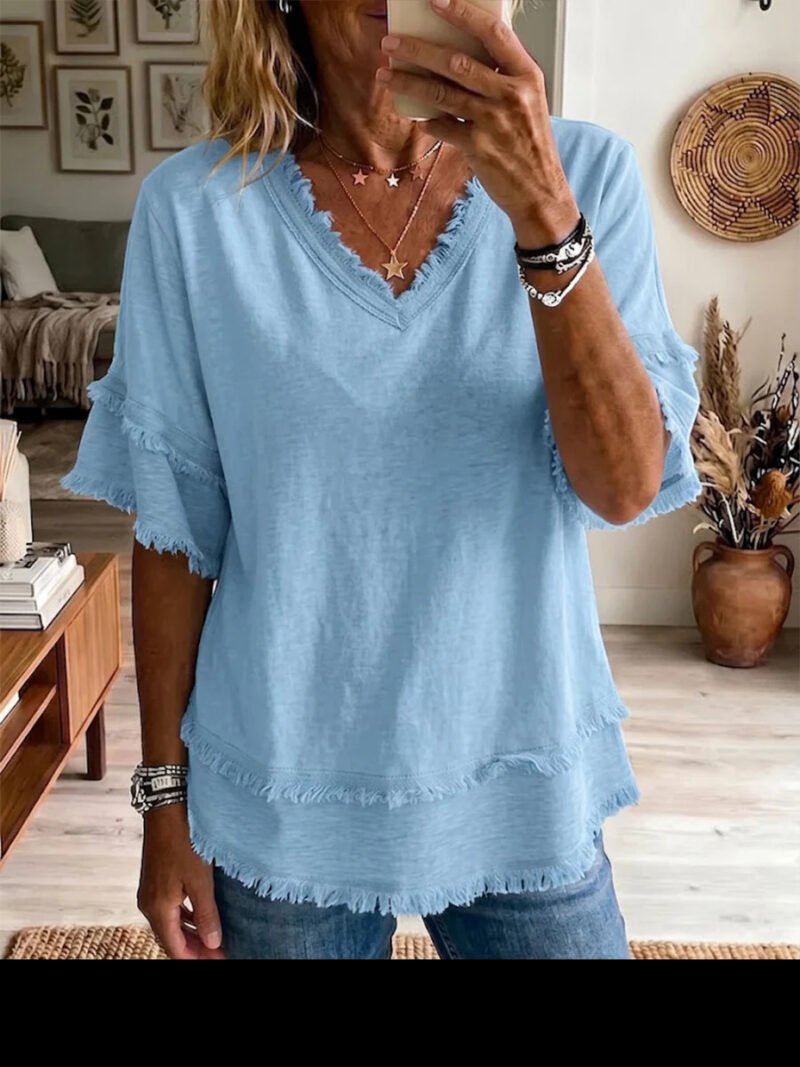 V-Neck Loose Top