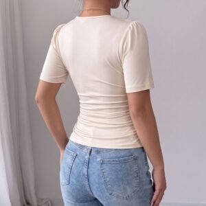 Pearl Trim Slim T-Shirt