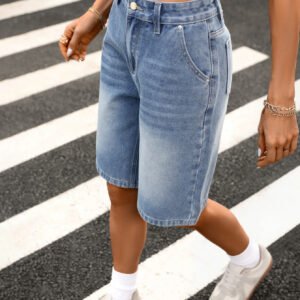 O1CN01QUZUS027j77eMnoZZ_2209232507832-0-cib.jpg High Rise Denim Shorts