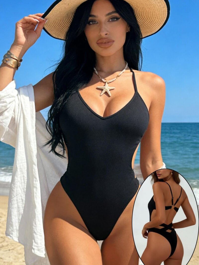 Backless Halter Bikini