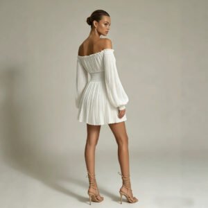 Smocked Off-Shoulder Dress