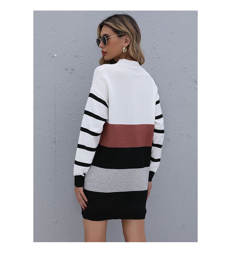 Color Block Sweater Dress