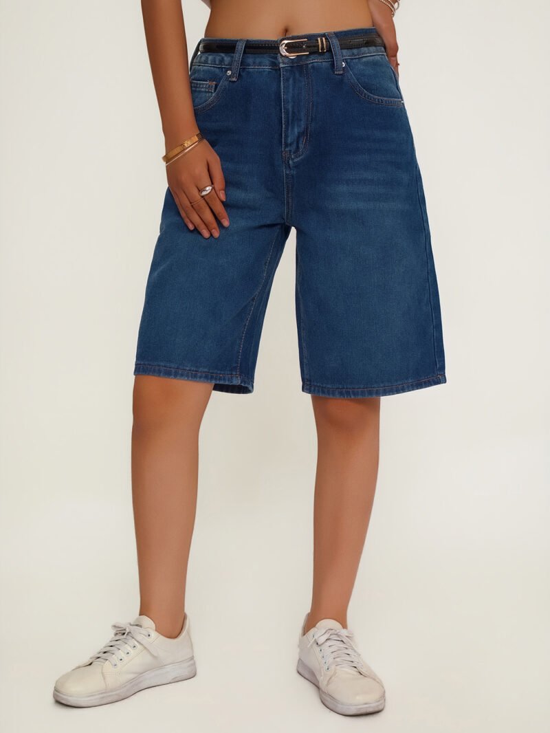 O1CN01StLjkR1hxbdTdJgEd_2219869834344-0-cib.jpg High Waist Denim Shorts