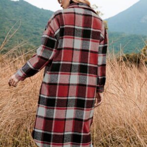 Plaid Trench Jacket