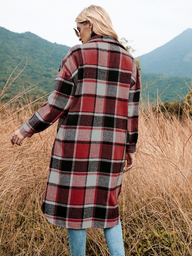 Plaid Trench Jacket