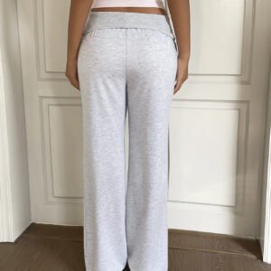 Regular Rise Straight Pants