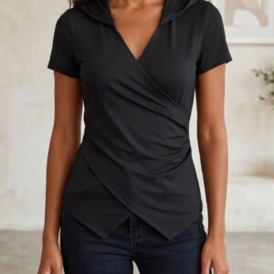 Ruched Slim T-Shirt Top