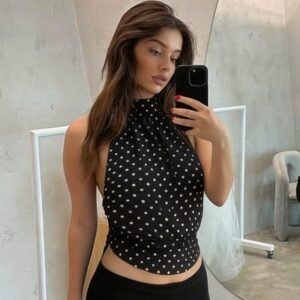 Polka Dot Halter Tank