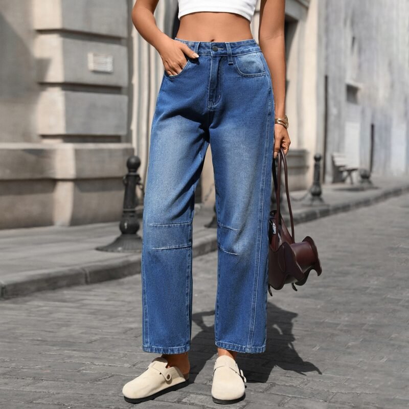 Washed Wide Leg Jeans