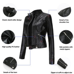 Faux Leather Zip Jacket