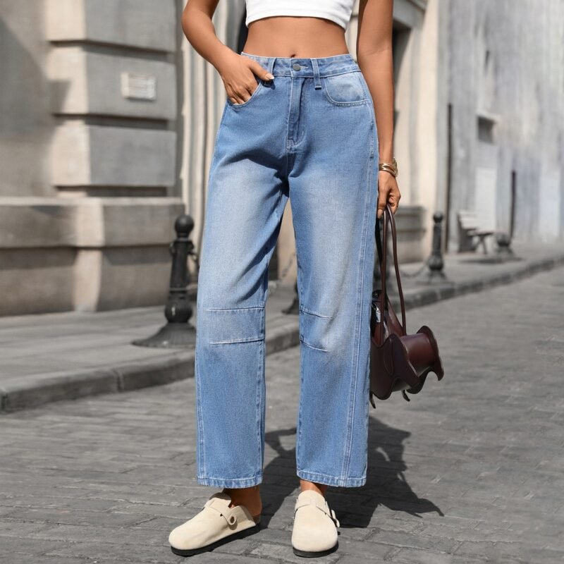Washed Wide Leg Jeans