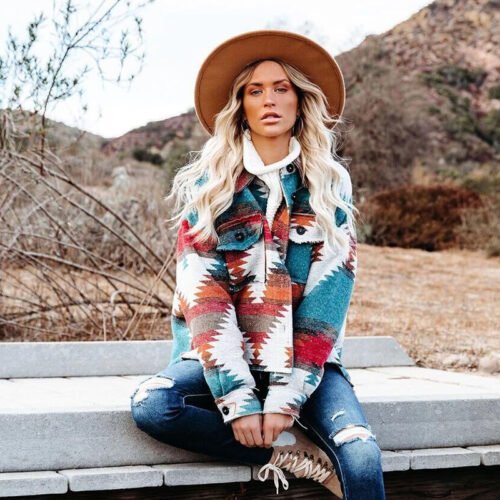 Aztec Print Jacket