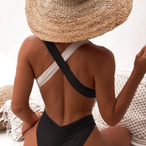 Printed Ruched One-Piece Swimsuit