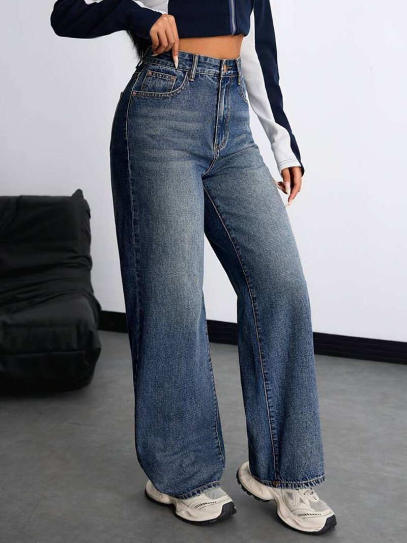 High Waist Wide Leg Jeans