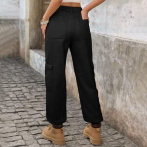 High Rise Straight Denim Trousers