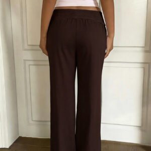 Regular Rise Straight Pants