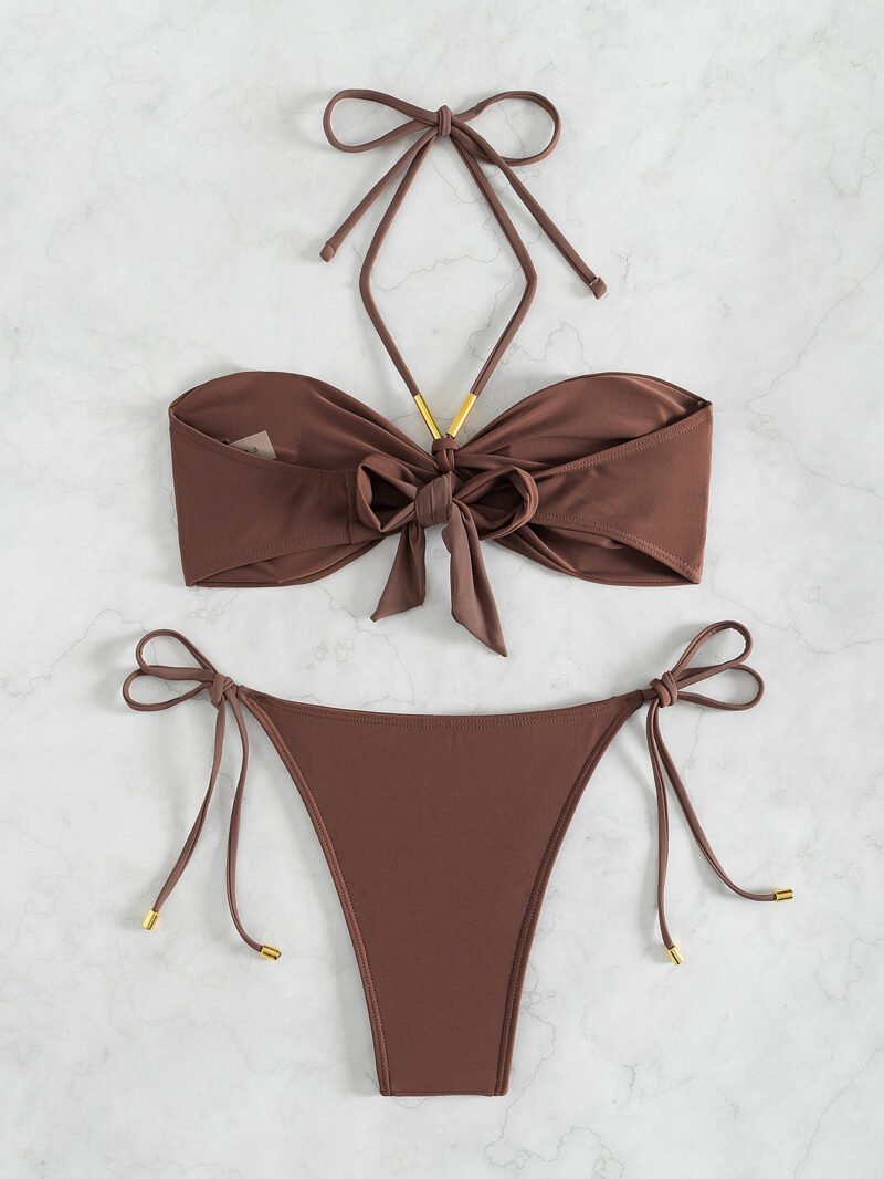 Halter Ruched Swimsuit