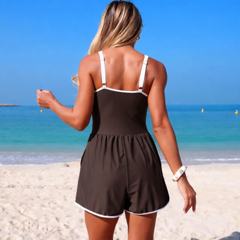Ruched Sleeveless Swimsuit