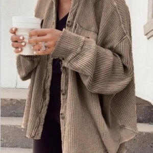 Polo Collar Long Jacket