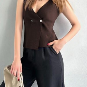 Double Breasted Vest Coat