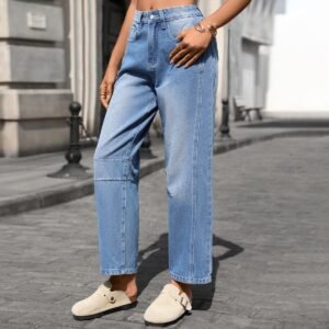 Washed Wide Leg Jeans