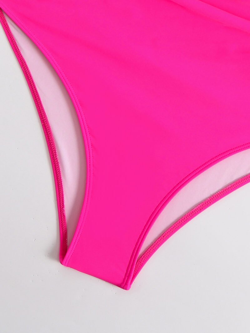 Ruched Color Block Swimsuit